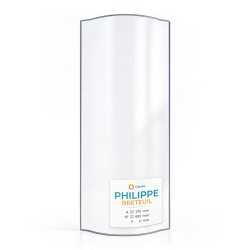 Vitre Philippe BRETEUIL - Verre Courbe latéral sérigraphié pour poêle à bois