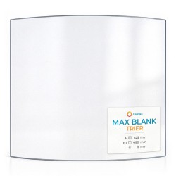 Max Blank TRIER Glas - in sich gebogenes Kaminglas für Kaminofen