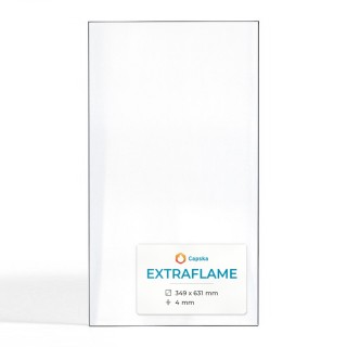 Vetro per inserto da camino Extraflame Souvenir Steel - Vetro ceramico di alta qualità - Capska