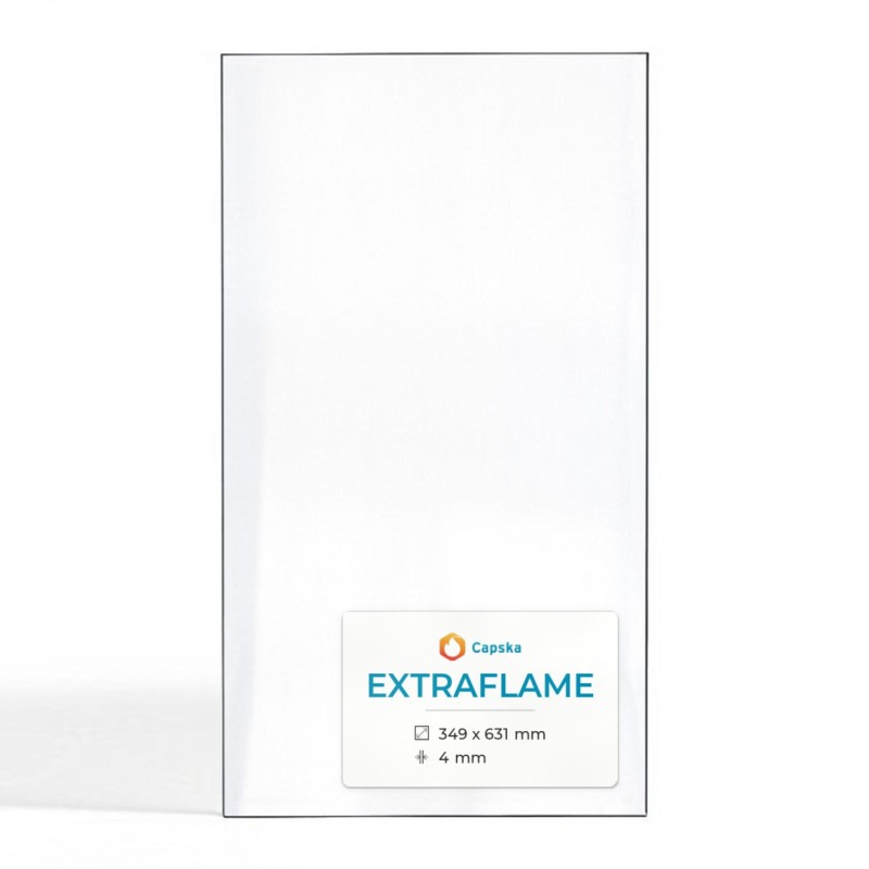 Vetro per inserto da camino Extraflame Souvenir Steel - Vetro ceramico di alta qualità - Capska