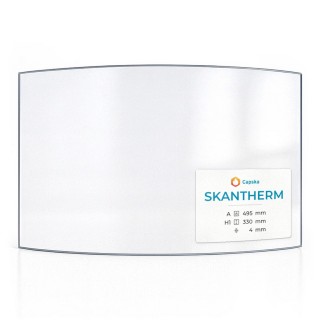 Wood Burning Stove glass for Skantherm Flavius - High quality ceramic glass - Capska