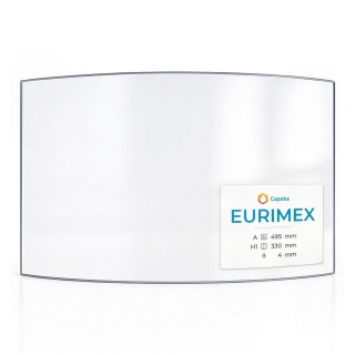 Vitre pour poêle à bois Eurimex FLUVIUS - Verre courbe - Capska