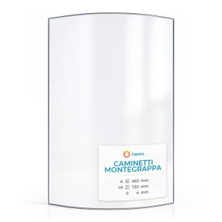 Vetro per stufa a legna Caminetti Montegrappa Oasi - Vetro ceramico di alta qualità - Capska