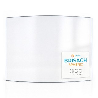 Fireplace Insert glass for Brisach Spheric - High quality ceramic glass - Capska