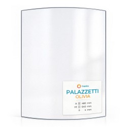 Vitre Palazzetti OLIVIA - Verre Courbe pour insert