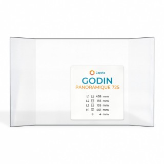 Godin PANORAMIQUE 725 Glass - Prismatic Fireplace Insert Panel