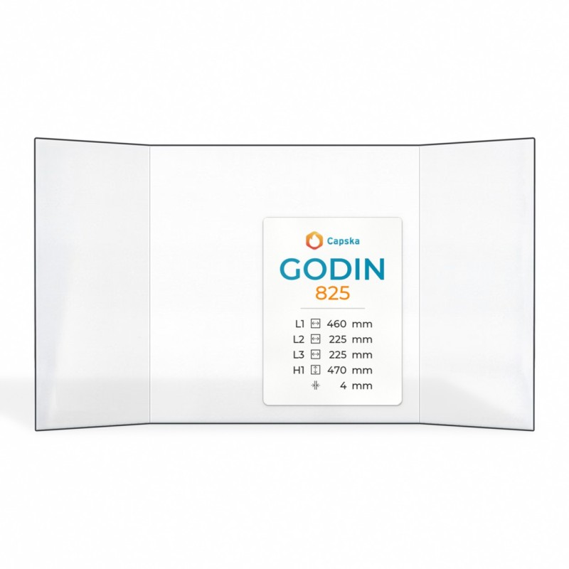 Vitre Godin 825 - Verre Prismatique pour insert