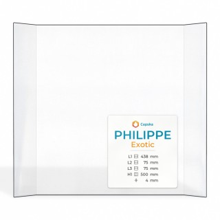 Philippe EXOTIC Glas - Prismatisch Kaminglas für Kaminofen