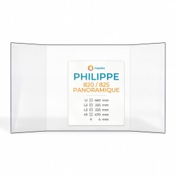 Philippe 820 / 825 PANORAMIQUE Glas - Prismatisch Kaminglas für Kaminofen