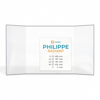 Vetro Philippe RADIANT - Vetro Prismatico per inserto camino