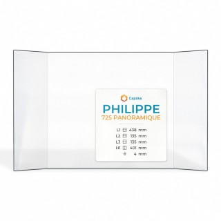 Vitre Philippe 725 PANORAMIQUE - Verre Prismatique pour insert