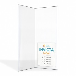 Vitre Invicta MOAÏ - Verre Pliée pour poêle à bois