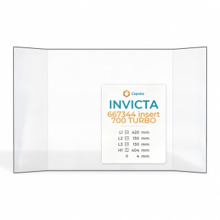 Invicta 667344 INSERT 700 TURBO Glas - Prismatisch Kaminglas