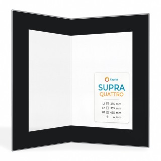 Vetro Supra QUATTRO - Vetro Piegato Serigrafato per stufa a legna
