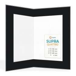 Vitre Supra QUATTRO - Verre Pliée Sérigraphié pour poêle à bois