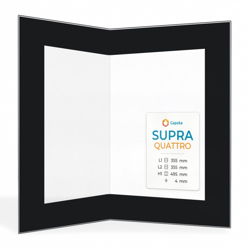 Supra QUATTRO Glass - Folded Screen-printed Glass Panel
