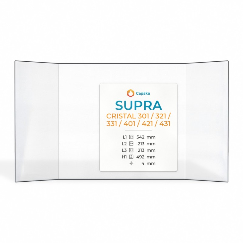 Vitre Supra CRISTAL 301 / 321 / 331 / 401 / 421 / 431 - Verre Prismatique
