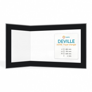 Deville ASTRE FOYER D'ANGLE Glass - Fireplace Insert Panel