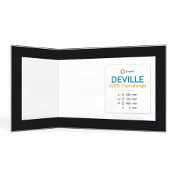 Vitre Deville ASTRE FOYER D'ANGLE (sans sérigraphie) - Verre Pliée pour insert