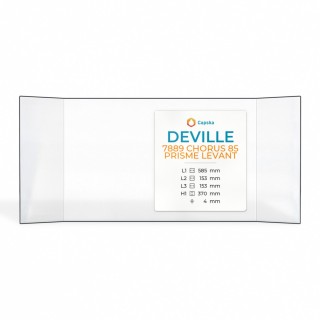 Deville 7889 CHORUS 85 PRISME LEVANT Glass - Prismatic Panel for Fireplace Insert