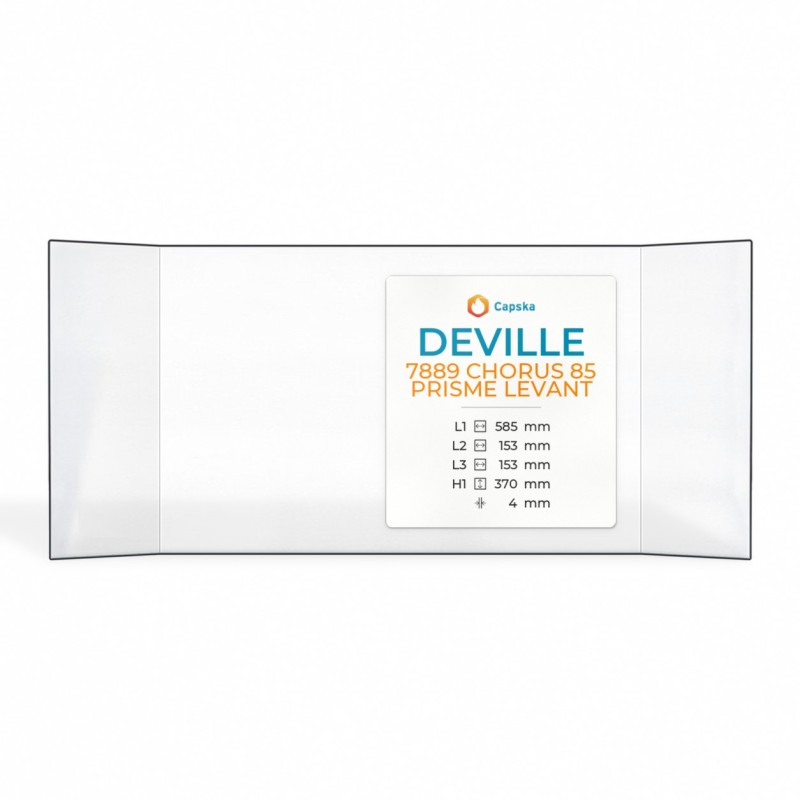 Deville 7889 CHORUS 85 PRISME LEVANT Glas - Prismatisch Kaminglas