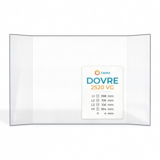 Vetro Dovre 2520 VG - Vetro Prismatico per inserto per caminetto