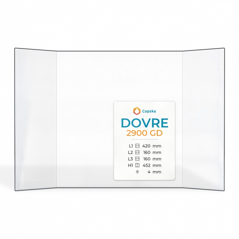 Vitre Dovre 2900 GD - Verre Prismatique pour insert