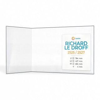 Vitre Richard Le Droff 2525 / 2527 - Verre Pliée pour insert