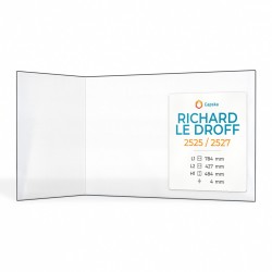 Vetro Richard Le Droff 2525 / 2527 - Vetro Piegato per inserto per caminetto
