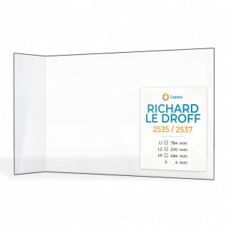 Vitre Richard Le Droff 2535 / 2537 - Verre Pliée pour insert