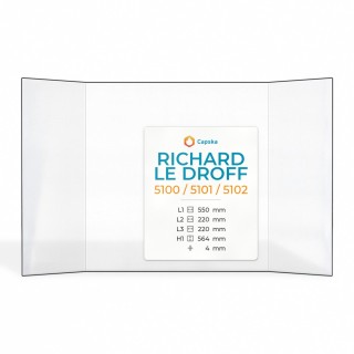 Vetro Richard Le Droff 5100 / 5101 / 5102 - Vetro Prismatico per inserto caminetto