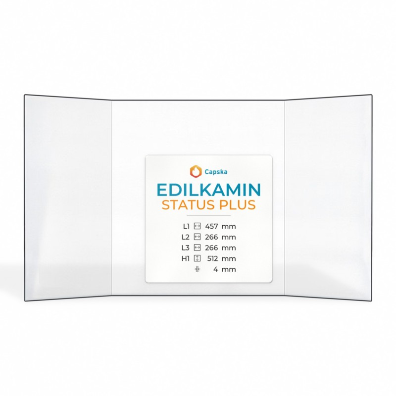 Vitre Edilkamin STATUS PLUS - Verre Prismatique pour insert