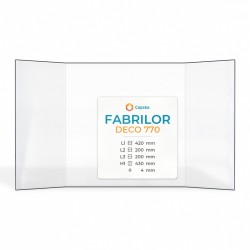 Fabrilor DECO 770 Glas - Prismatisch Kaminglas für Kaminofen