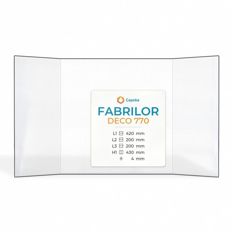 Glas für Kaminofen Fabrilor DECO 770 - Prismatisch