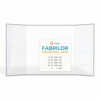 Vitre Fabrilor DECOSTEEL 4070 - Verre Prismatique pour insert