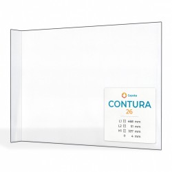 Vitre Contura 26 - Verre Pliée pour poêle à bois
