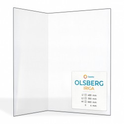 Vetro Olsberg IRIGA - Vetro Piegato per stufa a legna