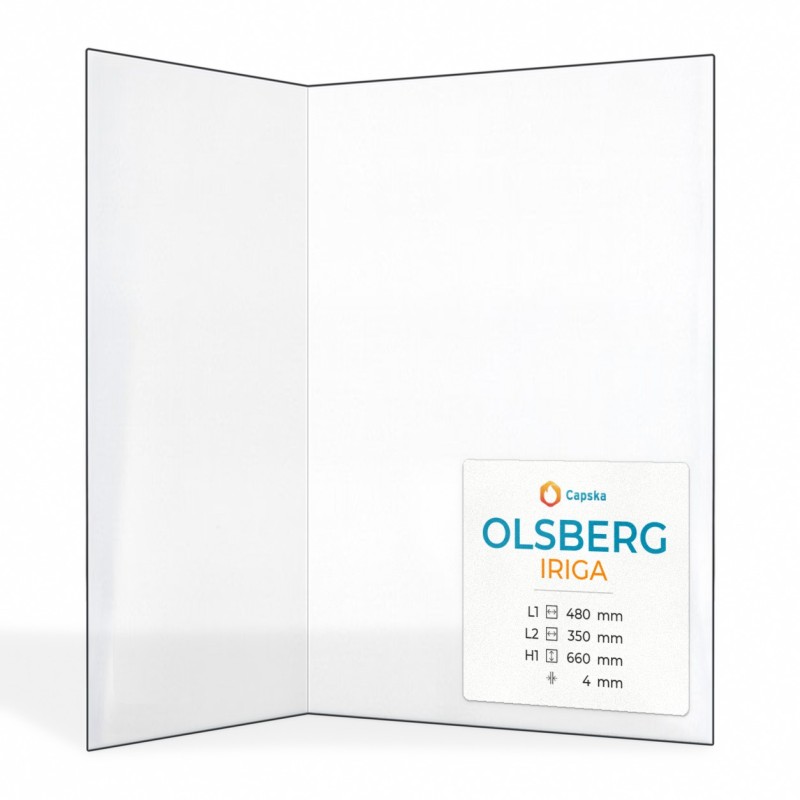 Verkauf Olsberg IRIGA Glas - Gefaltet Kaminglas für Kaminofen