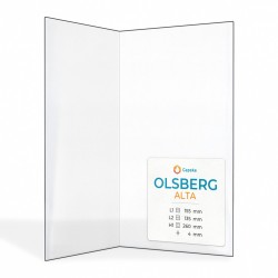 Olsberg ALTA Glass - Folded glass panel for wood burning stove