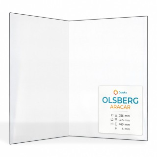 Vitre Olsberg ARACAR - Verre Pliée pour poêle à bois