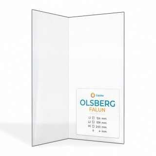 OLSBERG FALUN Glass - Folded Glass Panel for Wood Burning Stove
