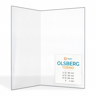 Vitre Olsberg TORINO - Verre Pliée pour poêle à bois