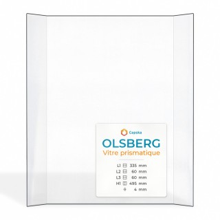 Vitre Olsberg VITRE PRISMATIQUE pour poêle à bois