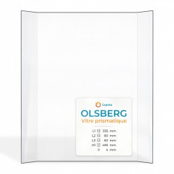Olsberg VITRE PRISMATIQUE Glass - Prismatic glass panel for wood burning stove