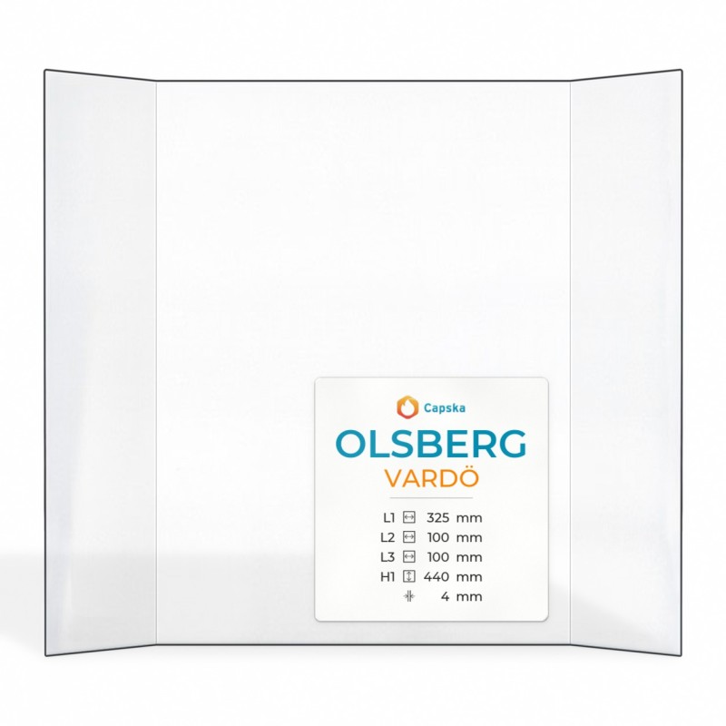 Vitre Olsberg VARDÖ - Verre Prismatique pour poêle à bois
