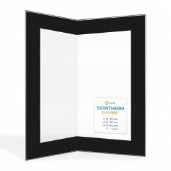 Skantherm ELEMENT Glas - Gefaltet Siebdruck Kaminglas für Kaminofen