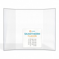 Vitre Skantherm FLAGON - Verre Prismatique pour poêle à bois