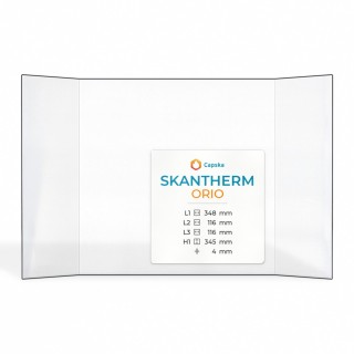 Skantherm ORIO Glas - Prismatisches Kaminglas für Kaminofen
