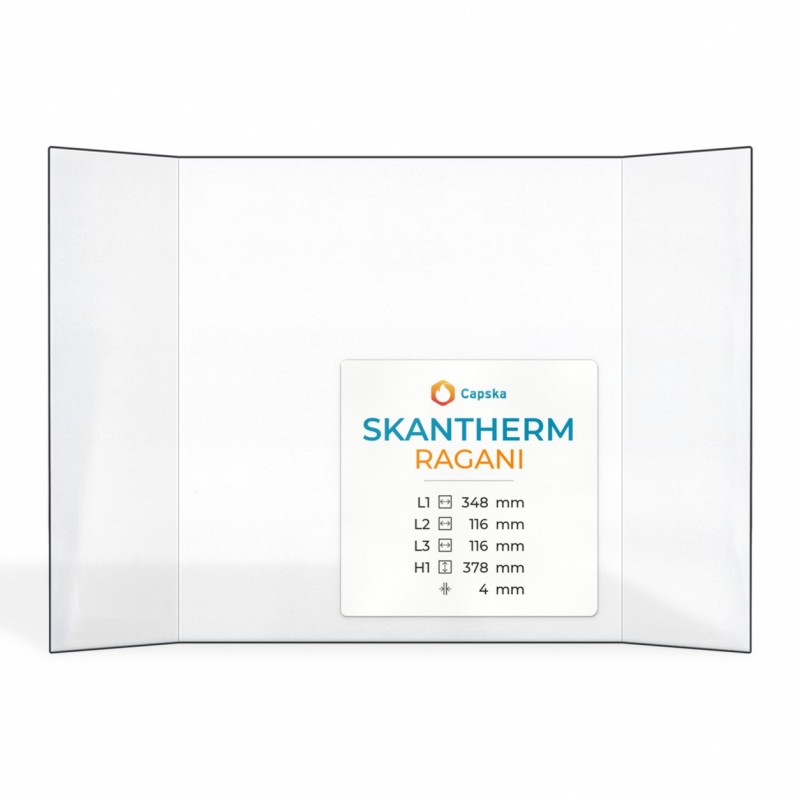 Vitre Skantherm RAGANI - Verre Prismatique pour poêle à bois