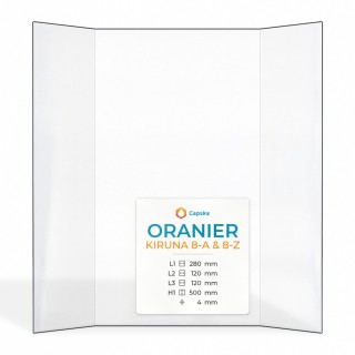 Oranier KIRUNA 8-A & 8-Z Glas - Prismatisch Kaminglas für Kaminofen